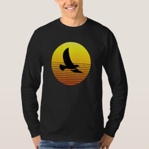 Tauben-Silhouette bei Sonnenuntergang Wildlife Nat T-Shirt