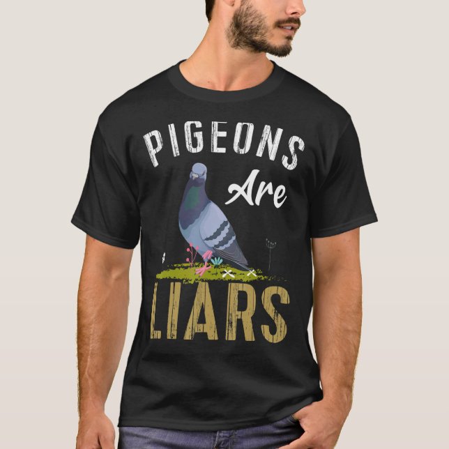 Tauben sind Besitzer von Laienfüßern und Tiertaube T-Shirt (Vorderseite)