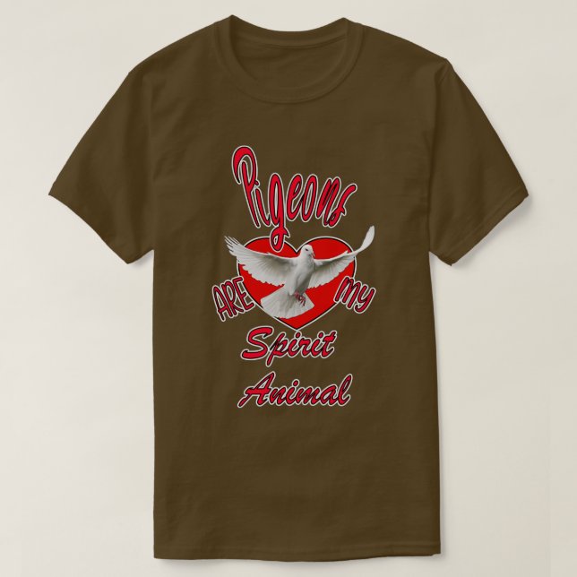 Tauben Spirit Animal T-Shirt (Design vorne)