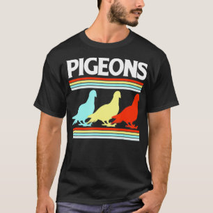 Tauben T Shirt 70er Retro Vintag 80er