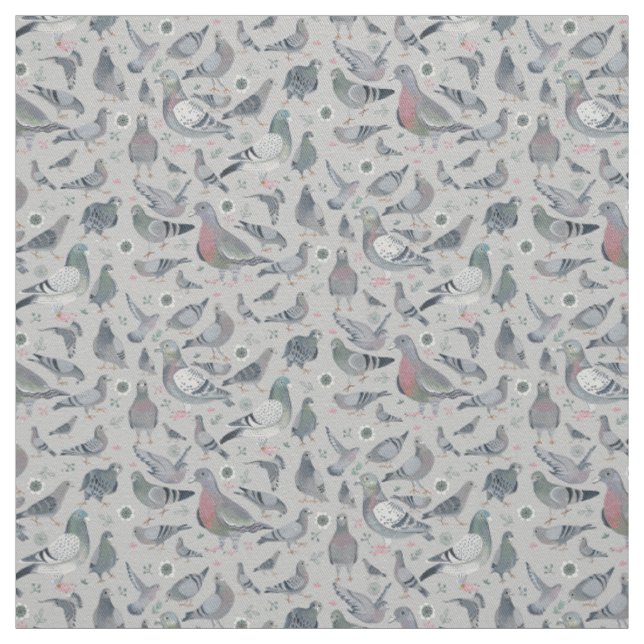 Tauben Tier Birds Novelty | Stoffvorhang Stoff (Muster)