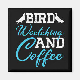 Tauben, Vogelbeobachtung und Kaffee Magnet