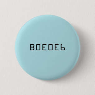 Taubenblauer Normallack mit Hexe-Zahl B0E0E6 Button