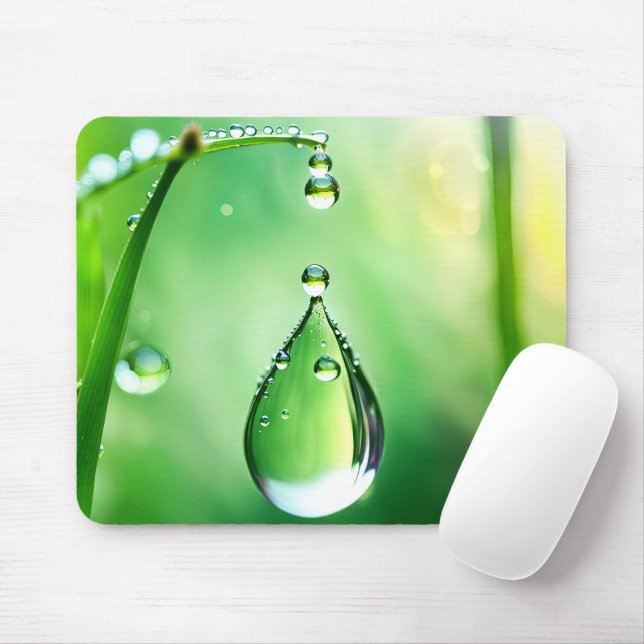 Taubenfallen auf Gras Mousepad (Mit Mouse)