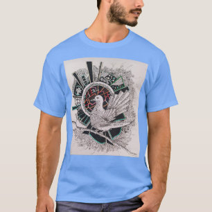 Taubenfederkunst zeichn der Taube Kunst T-Shirt