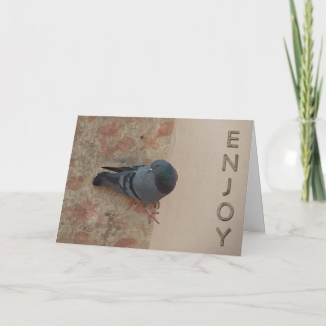 Taubenfeierkarte Karte (Vorderseite)