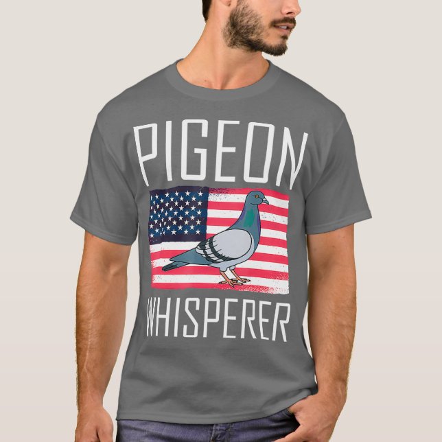 Taubenflüster - Amerikanische Flagge T-Shirt (Vorderseite)