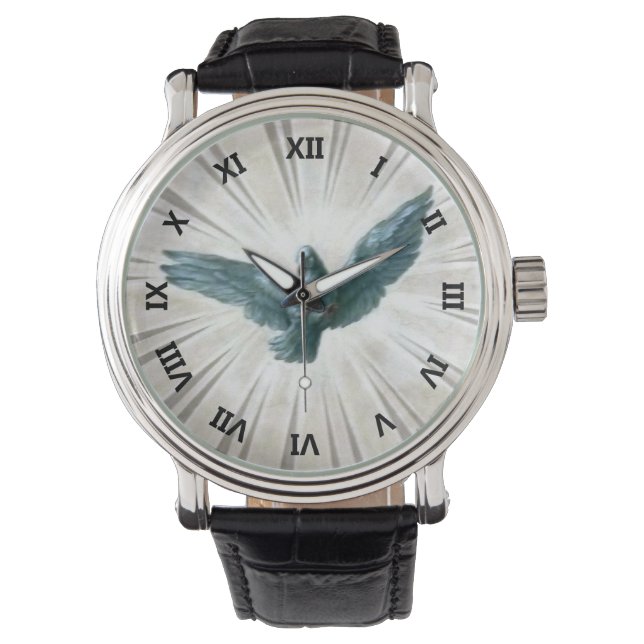 Taubenfresko Armbanduhr (Vorderseite)