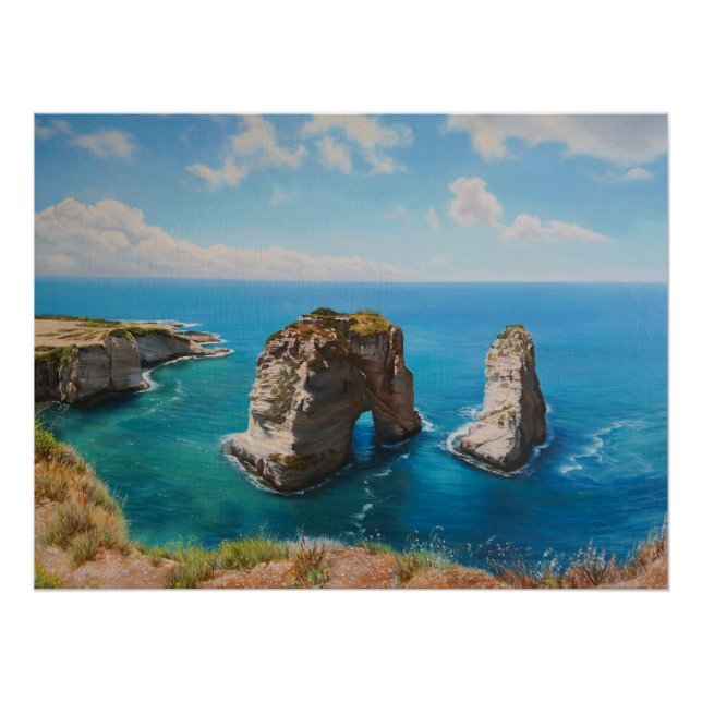 Taubengestein, Beirut - Küstenstädlichkeit Poster (Vorderseite)