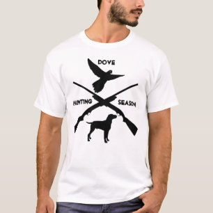Taubenjäger gekreuzte Gewehre Vogeljagd T-Shirt