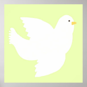 Taubenmalerei Poster