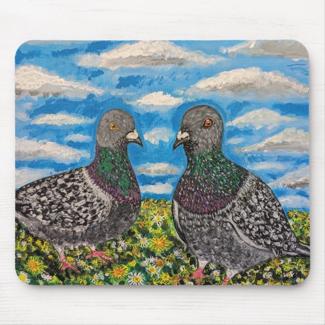 Taubenmauspad Mousepad (Vorne)