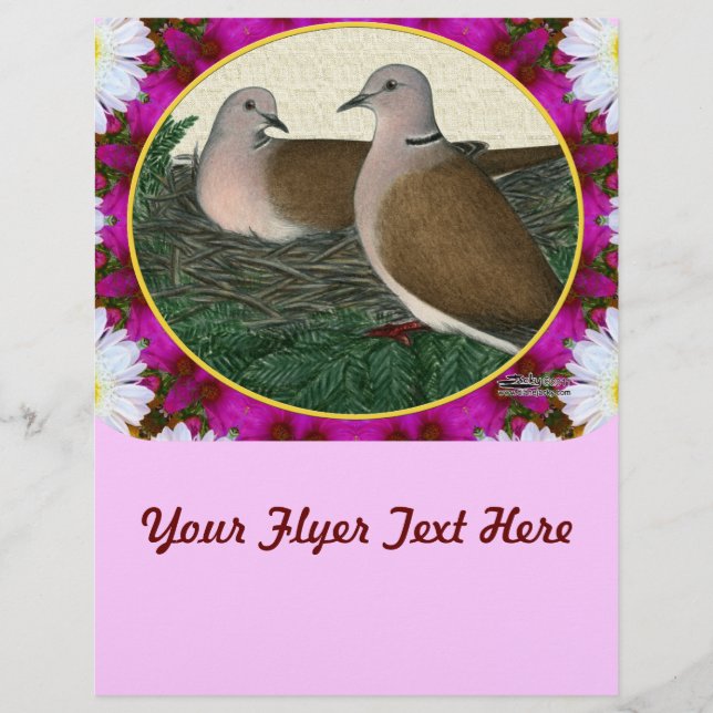 Taubennest und Blume Flyer (Vorne)