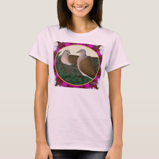 Taubennest und Blume T-Shirt