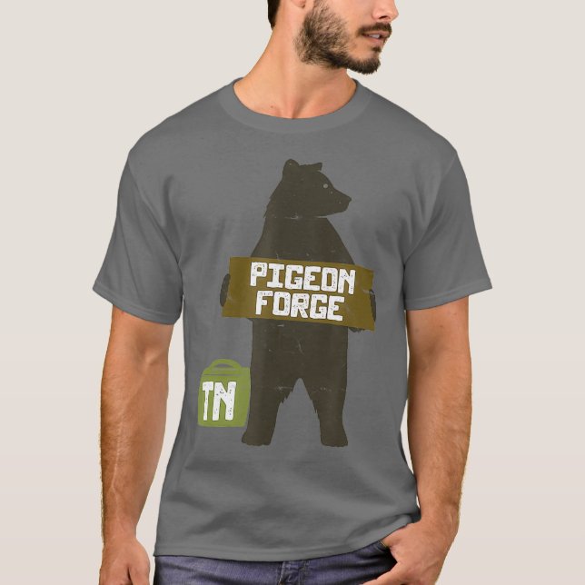 Taubenschmiede Tennessee Große, rauchige Berge T-Shirt (Vorderseite)