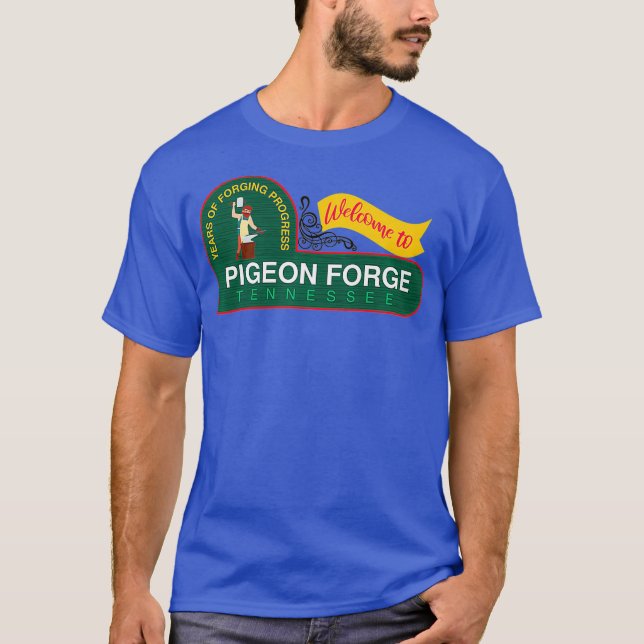 Taubenschmiede Tennessee Große, rauchige Berge T-Shirt (Vorderseite)