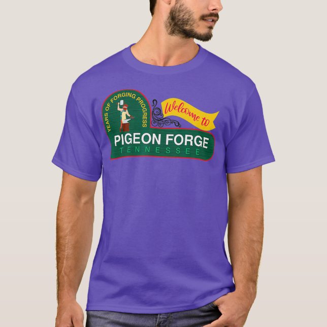 Taubenschmiede Tennessee Große, rauchige Berge T-Shirt (Vorderseite)