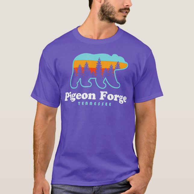 Taubenschmiede TN - Bären Große, rauchige Berge T-Shirt (Vorderseite)