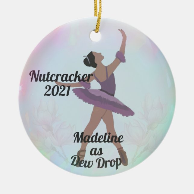 Taubentropfen/Blume Fairy Nutcracker Ornament (Vorne)