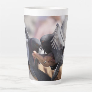 Taubenvögel farbenfrohe Flügel Foto für Vogelliebh Milchtasse