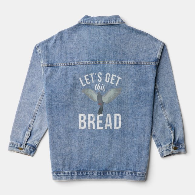 Taubenzüchter Diese Brottaube-Whisper Jeansjacke (Rückseite)