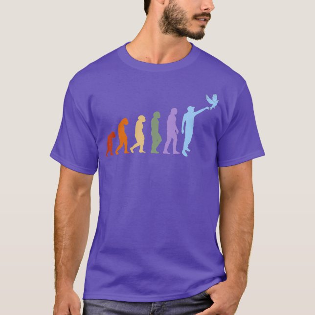 Taubenzüchterzuchttaube Evolution T-Shirt (Vorderseite)