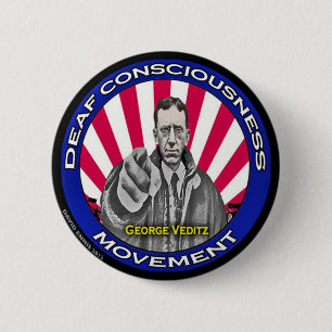 Tauber Bewusstseins-Bewegungsknopf Button