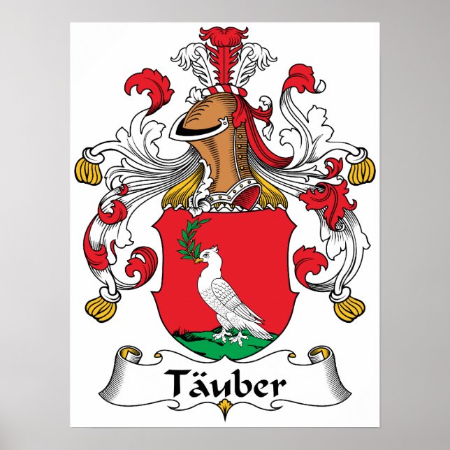 Tauber Familienwappen Poster (Vorne)