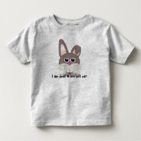 Taubes Häschen: Links Ohr-taubes KinderShirt