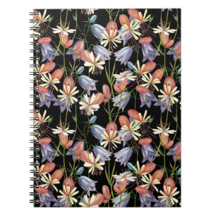 Taubnessel-Leimkraut-Glocken: Aquarell-Blumen Notizblock
