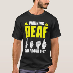 Taubstolz ASL-Handgeste Hörgerät-Handzeichen T-Shirt