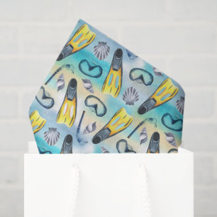 Tauch-Decoupage-Papier, Schnorcheln Seidenpapier