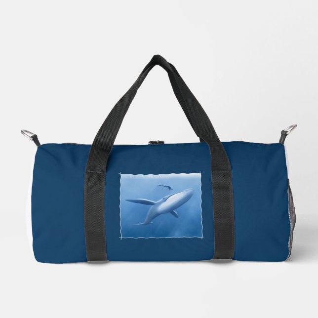 Tauchbuddies - Taucher und Wal Duffle Bag (Vorderseite)