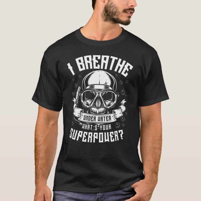 Tauchdesign für Tiefsee- oder Amateurtaucher T-Shirt (Vorderseite)