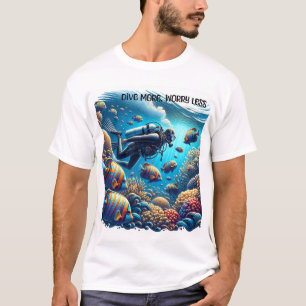Tauche mehr, sorge dich weniger T-Shirt