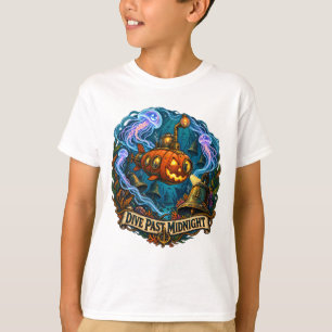 Tauche vorbei an Midnight Pumpkin U-Boot T-Shirt