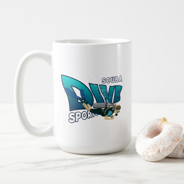 Tauchen | 15# kaffeetasse (Mit Donut)
