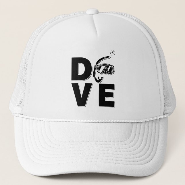 Tauchen Apnoe Diver Freediver Freediving Truckerkappe (Vorderseite)