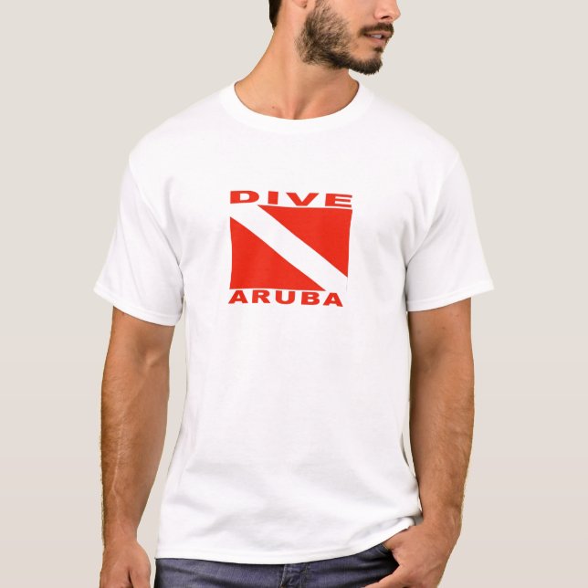 Tauchen Aruba T-Shirt (Vorderseite)
