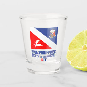 Tauchen auf den Philippinen (sq) Schnapsglas