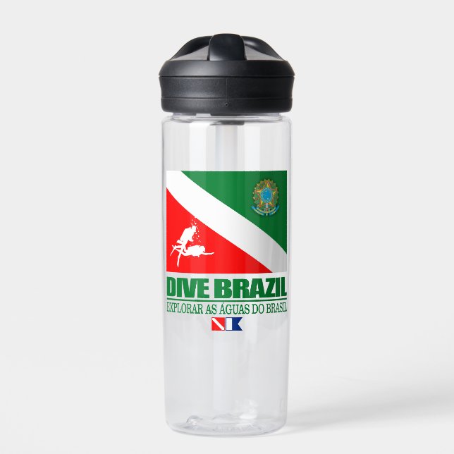 Tauchen Brasilien Trinkflasche (Vorderseite)