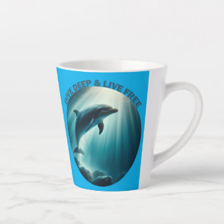 Tauchen Deep Live Free Dolphin Milchtasse