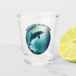 Tauchen Deep Live Free Dolphin Schnapsglas