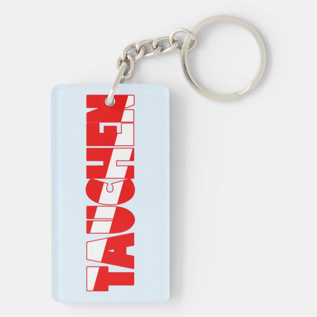 Tauchen (deutsch) schlüsselanhänger (Rückseite)