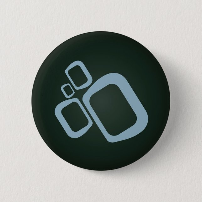 Tauchen Digital - Schwarzes und Blau auf Button (Vorderseite)