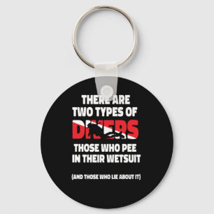 Tauchen Es gibt zwei Arten von Tauchern, die W Schlüsselanhänger