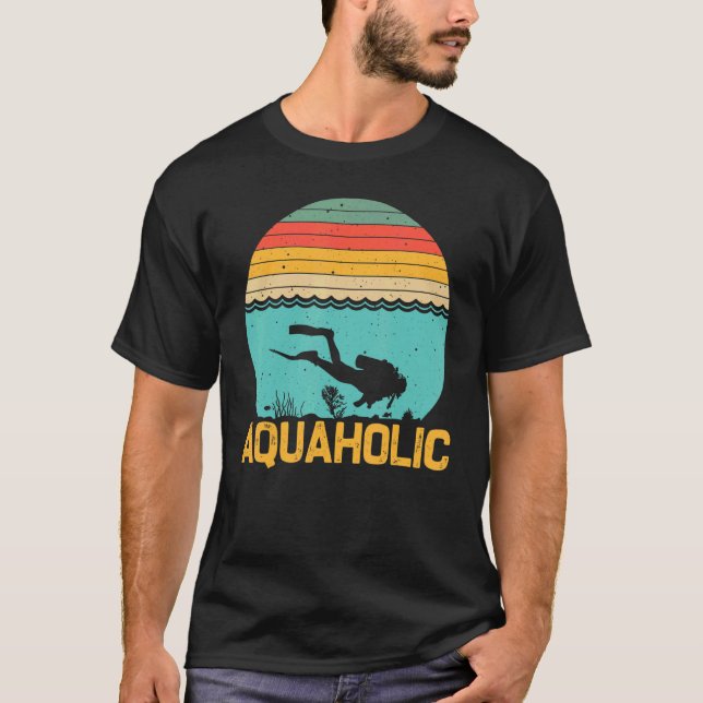 Tauchen für Männer Unterwassertaucher T-Shirt (Vorderseite)