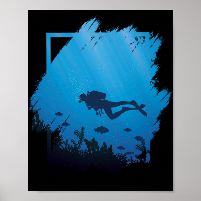 Tauchen für Taucher Poster (Vorne)