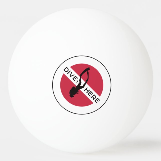 Tauchen hier tischtennisball (Vorderseite)