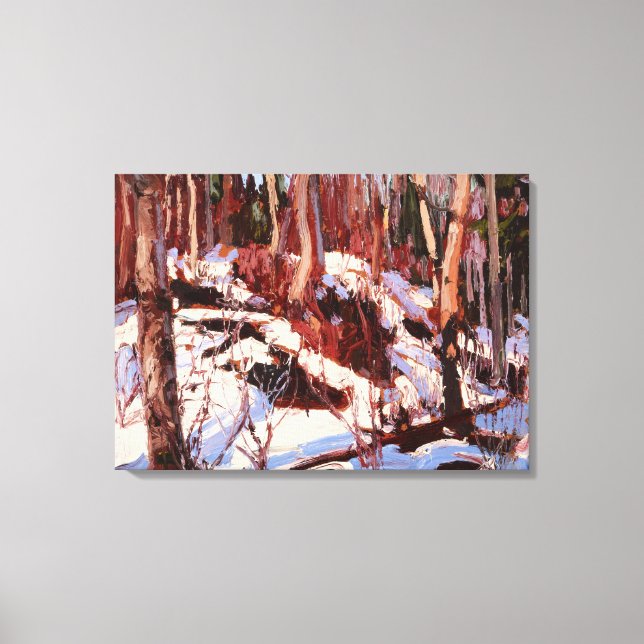 Tauchen im Wald, schöne Kunst von Tom Thomson Leinwanddruck (Vorderseite)
